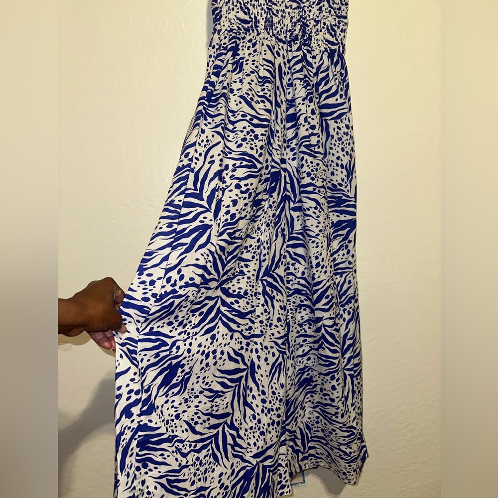 Sincerely Jules Blue and white Sundress Maxi - Picture 10 of 11